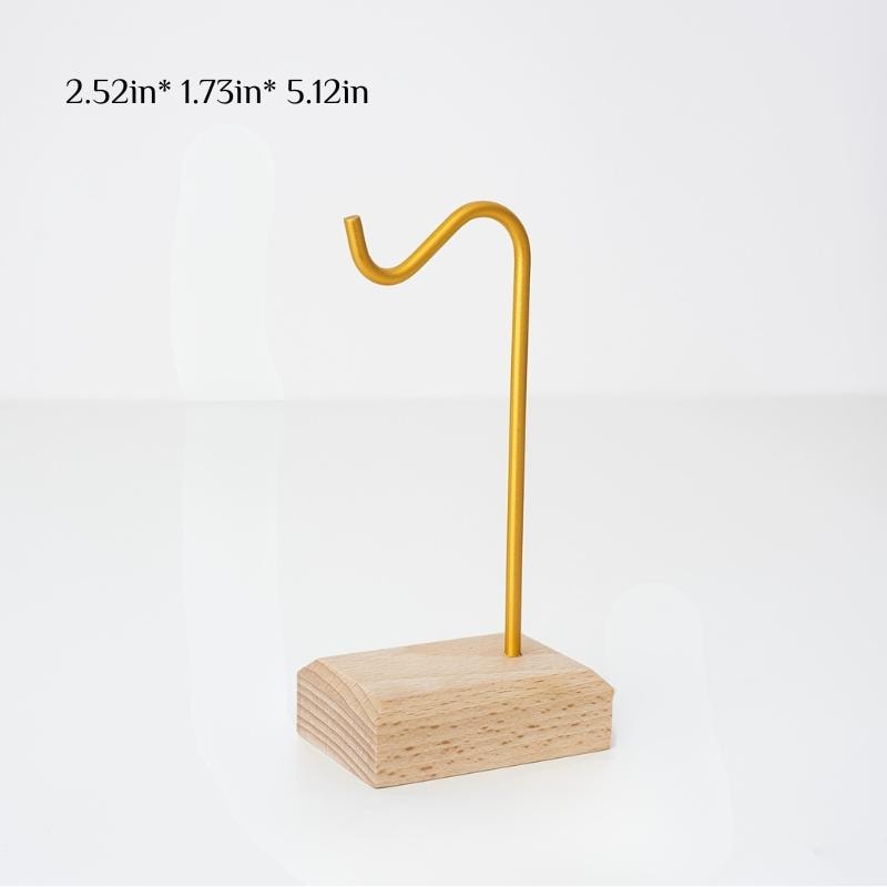 Luxury Gold & Wood Jewelry Bracelet Display Stand - Necklace Bracelet Holder for Modern Home Decor, Wedding/Birthday Gift for Jewelry Lovers