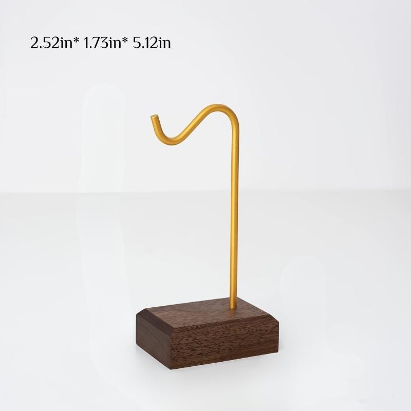 Luxury Gold & Wood Jewelry Bracelet Display Stand - Necklace Bracelet Holder for Modern Home Decor, Wedding/Birthday Gift for Jewelry Lovers