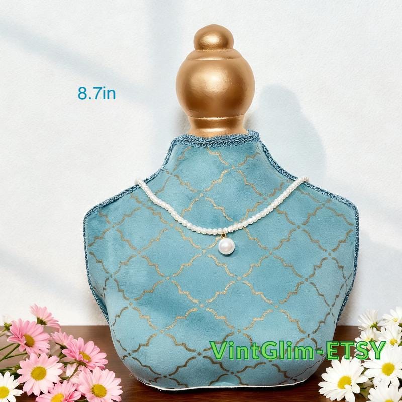 Baroque Bust Mannequin: Necklace, Earring & Ring Organizer