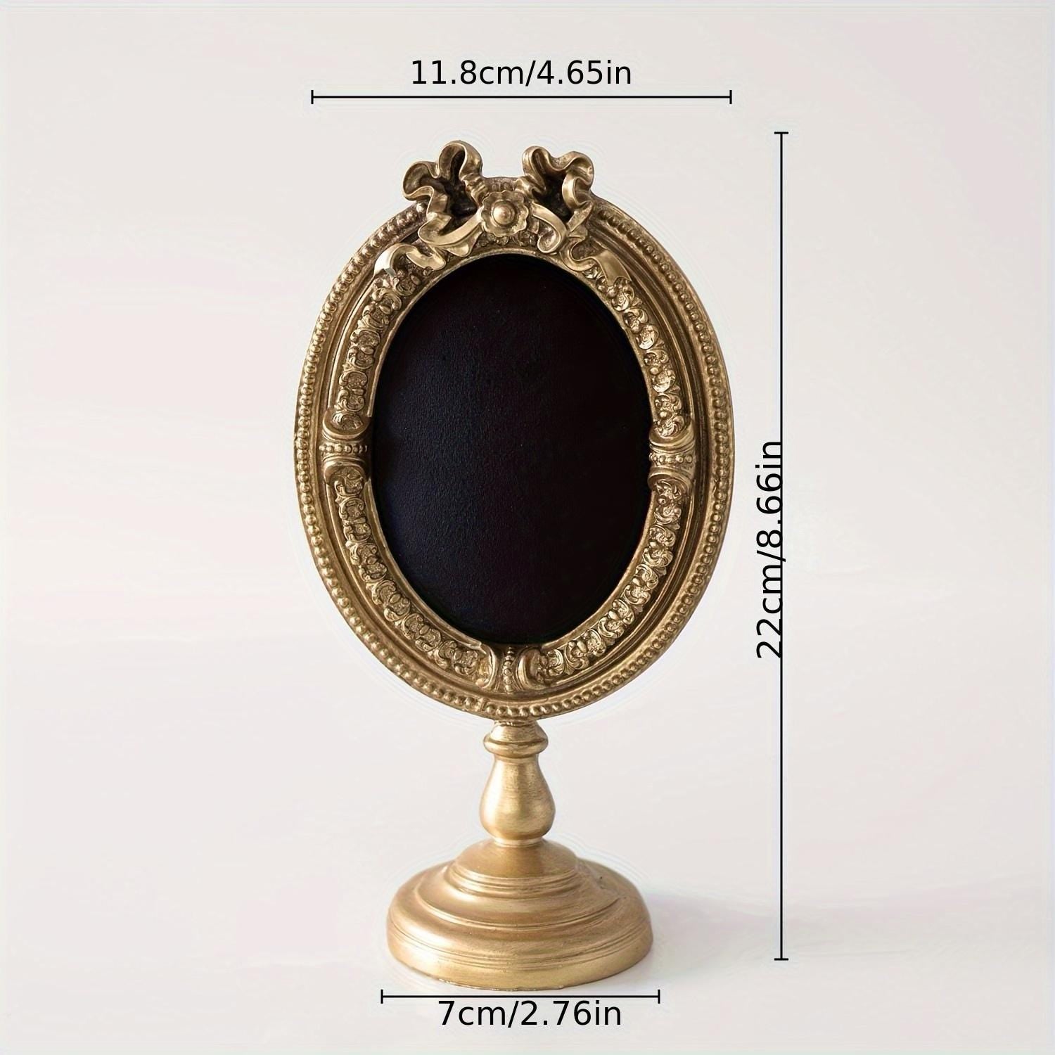 Baroque Velvet Necklace & Ring Holder: Gold Metal Jewelry Organizer