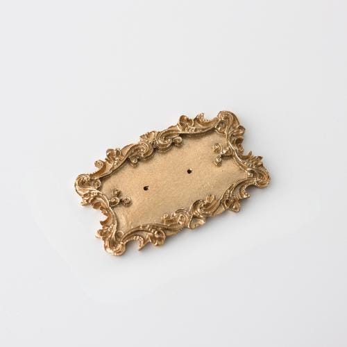 Baroque Green Velvet Jewelry Display Stand: Vintage Ring & Earring Organizer