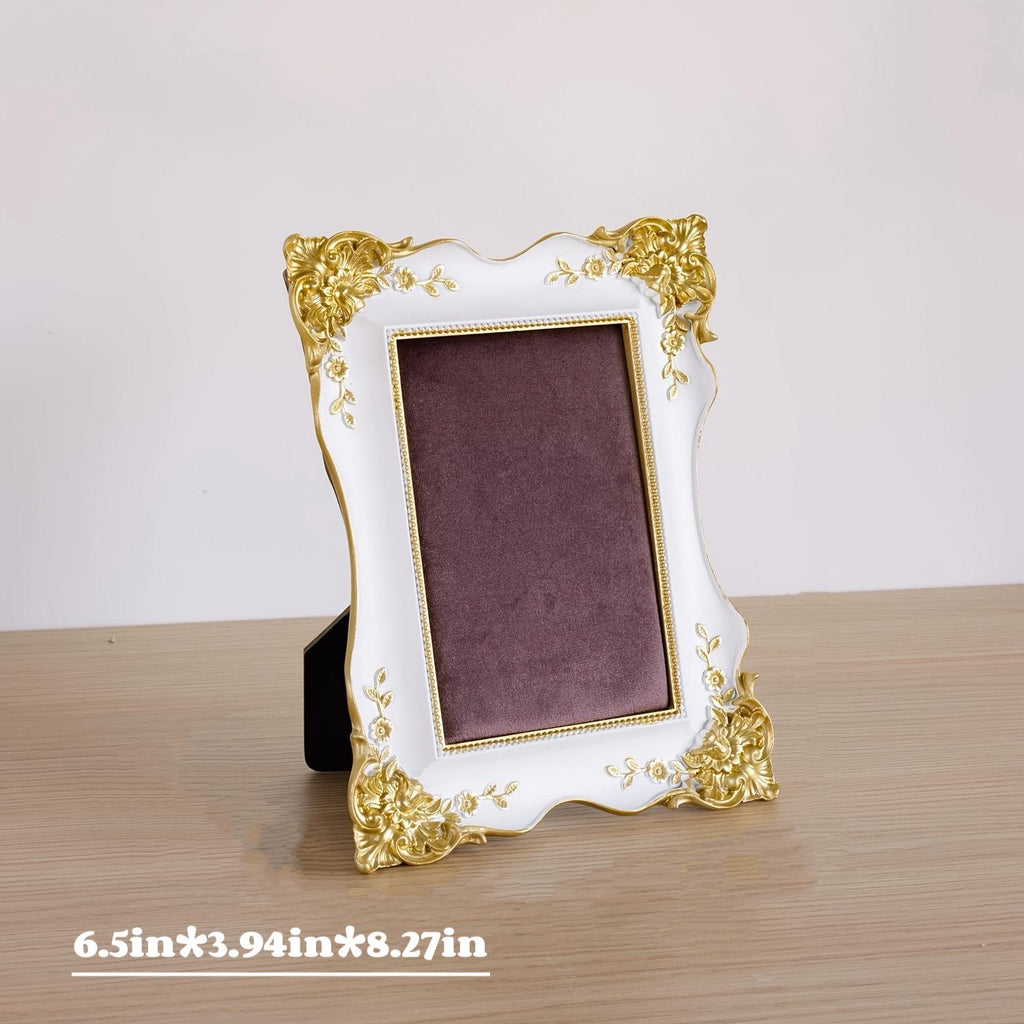 Vintage Baroque Purple Velvet Jewelry Holder: Elegant Ring Necklace Organizer