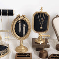 Baroque Velvet Jewelry Holder, Gold Accent Bracelet Necklace Organizer