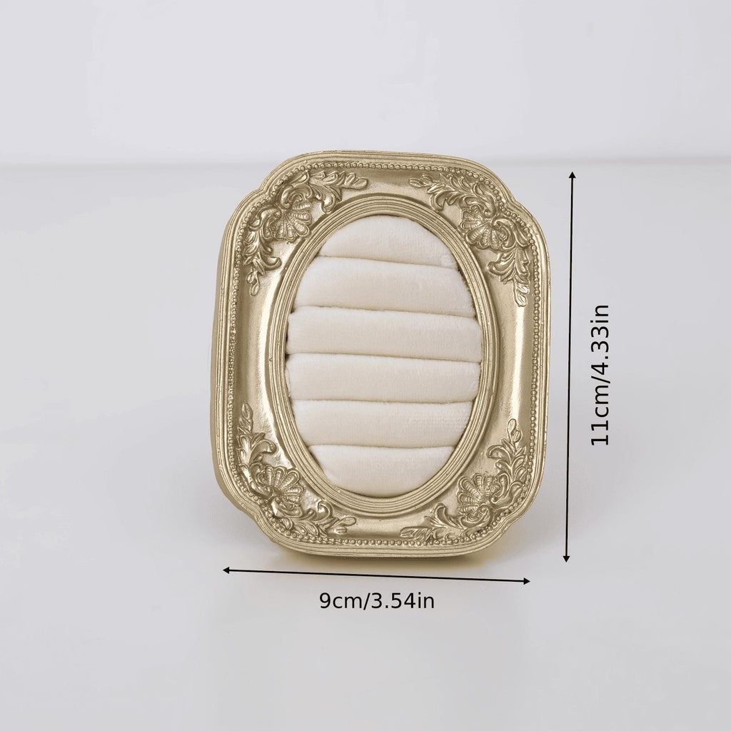 Baroque Velvet Jewelry Organizer: Ring & Earring Holder, Luxury Home Decor, Vanity Wedding