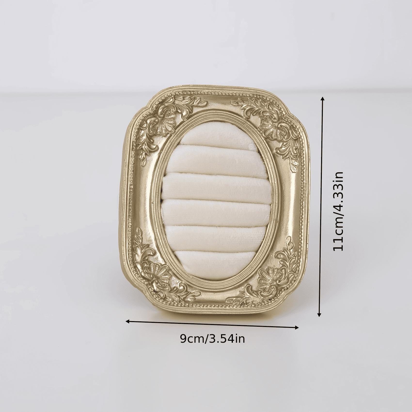 Baroque Velvet Jewelry Organizer: Ring & Earring Holder, Luxury Home Decor, Vanity Wedding