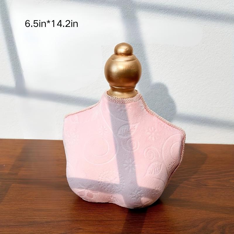 Baroque Velvet Mannequin Necklace Stand Holder, Luxury Home Decor for Jewelry Display & Gift