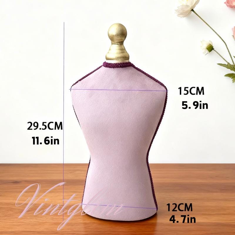 Baroque Style Lavender Plum Velvet Jewelry Organizer: Necklace/Ring/Earring Holder, Home Decor Gift