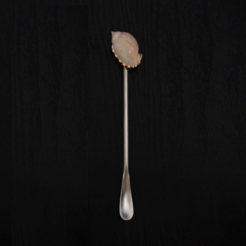 Handmade Seashell Cafe Spoon: Coastal Barware, Ocean Lover Gift