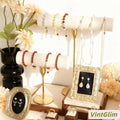 Handmade Baroque Jewelry Holder, High-End Necklace Ring Display, Luxurious Home Decor & Gift