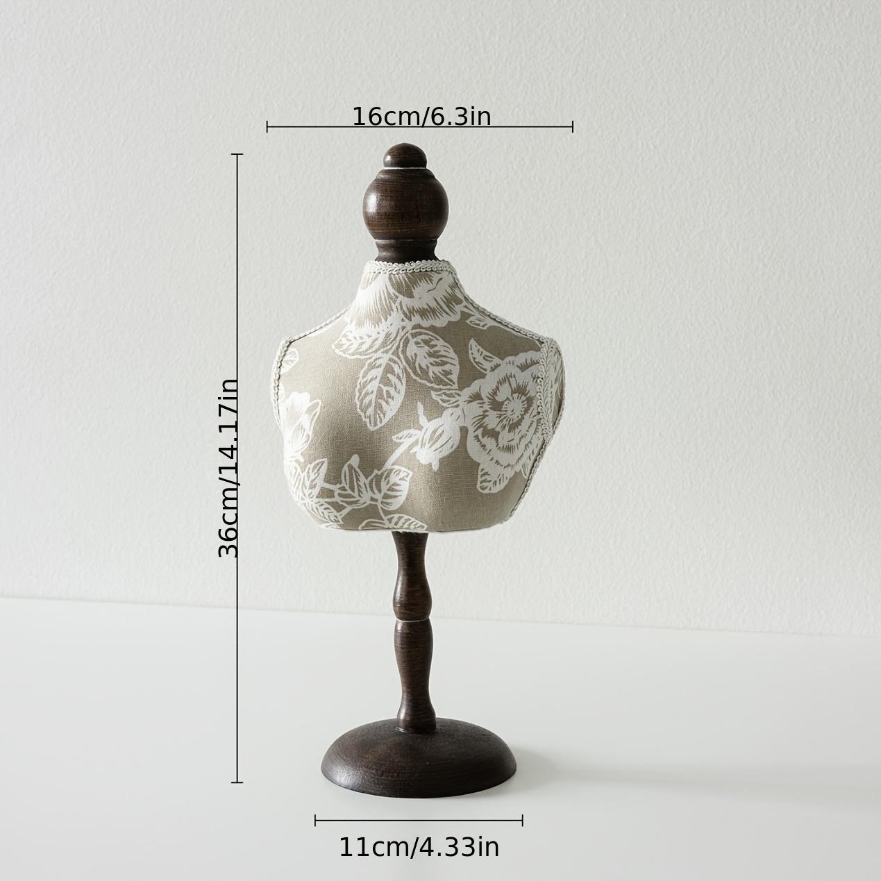 Baroque Lace Jewelry Display: Wood Frame Necklace & Ring Holder