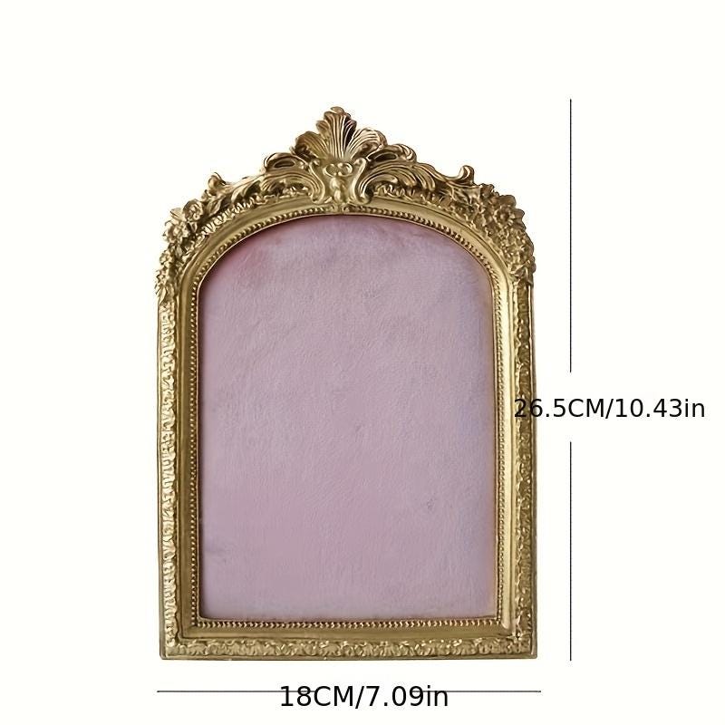 Baroque Gold Frarmed Jewelry Display Stand: Elegant Necklace & Earring Holder