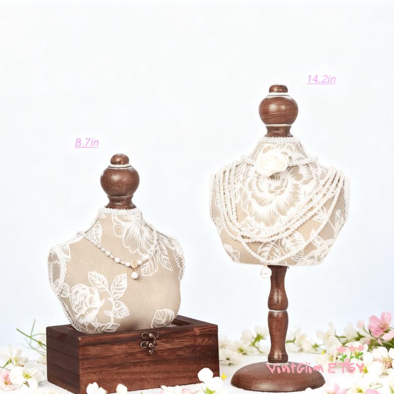 Baroque Bust Mannequin: Necklace, Earring & Ring Organizer