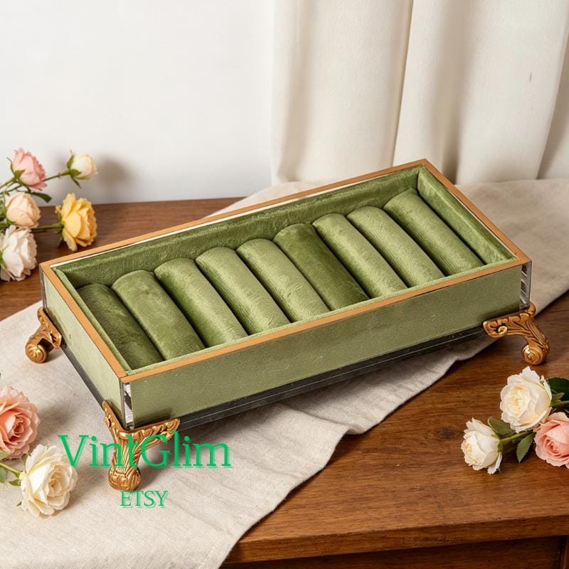 Velvet Ring Organizer Holder Tray, Frame Jewelry Display, Elegant Brooch Display Stand