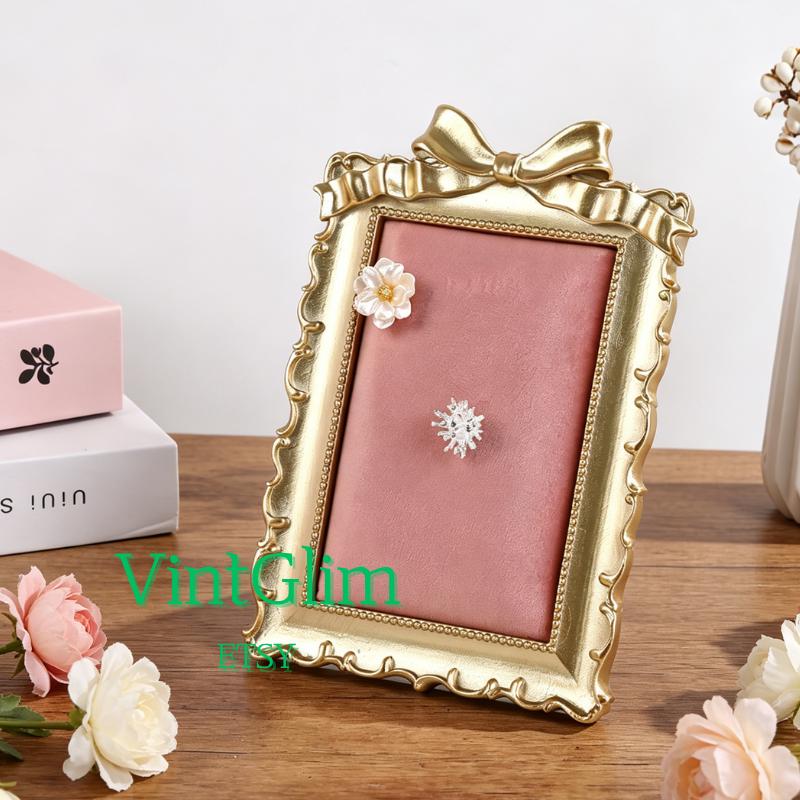 Velvet Jewelry Display Stand Set, Pink Gold Elegant Organizer for Rings Necklaces Earrings