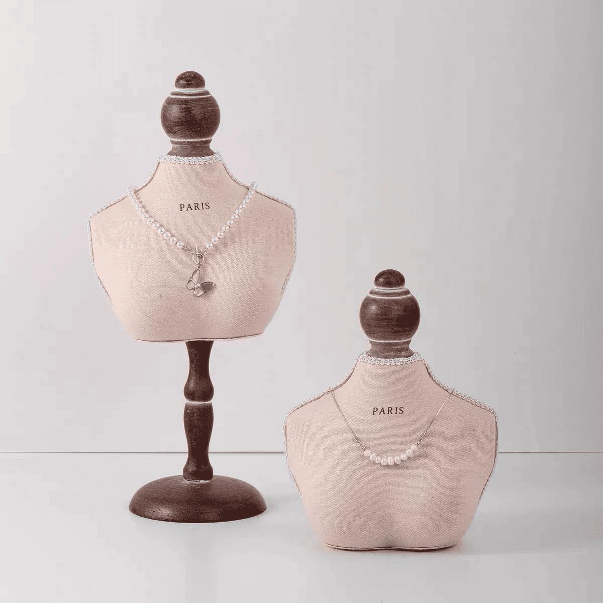 Baroque Gold Jewelry Display Stand, Necklace Earring Ring Holder for Home Decor Gifting
