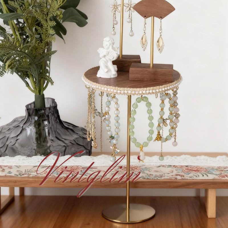 Baroque Ring Necklace Display Stand Holder,Home Decor, Valentine/Mother's Day/New Year Gift