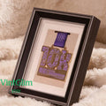 Marathon Medal Display Frame, Shadow Box for Race Medals & Awards, Keepsake Display Case