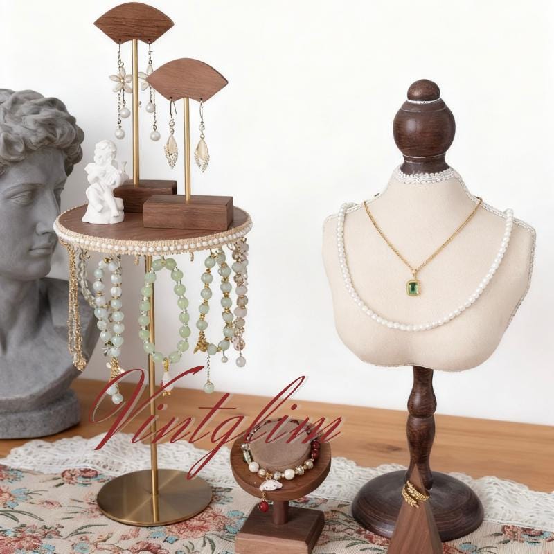 Baroque Ring Necklace Display Stand Holder,Home Decor, Valentine/Mother's Day/New Year Gift
