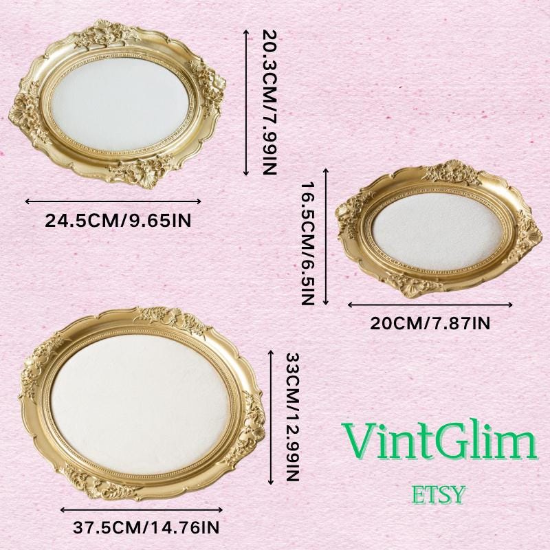 Ornate Gold Jewelry Tray, Velvet Lined Display for Earrings & Rings