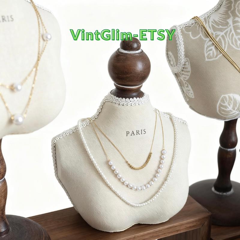 Baroque Jewelry Organizer: Bust Display, Framed Earring Holder & Storage Trays