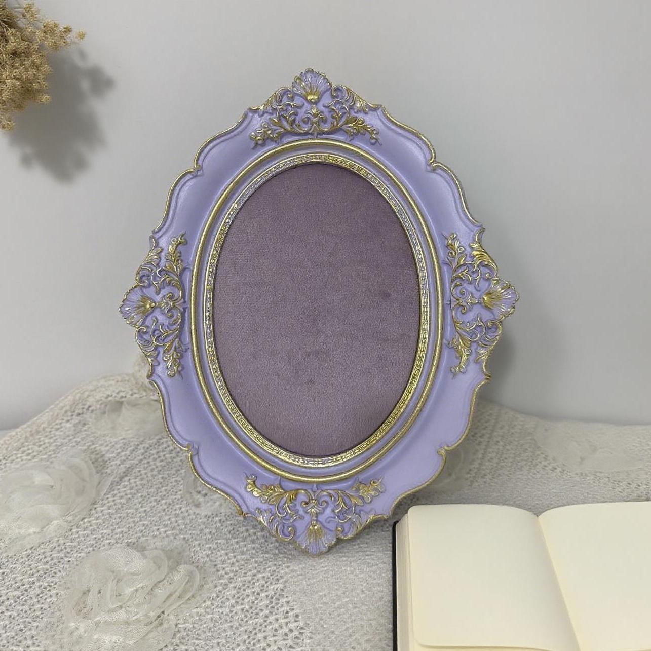 Baroque Purple Jewelry Display Ring Earring Tray, Necklace Holder, Elegant Filigree Home Decor Gift