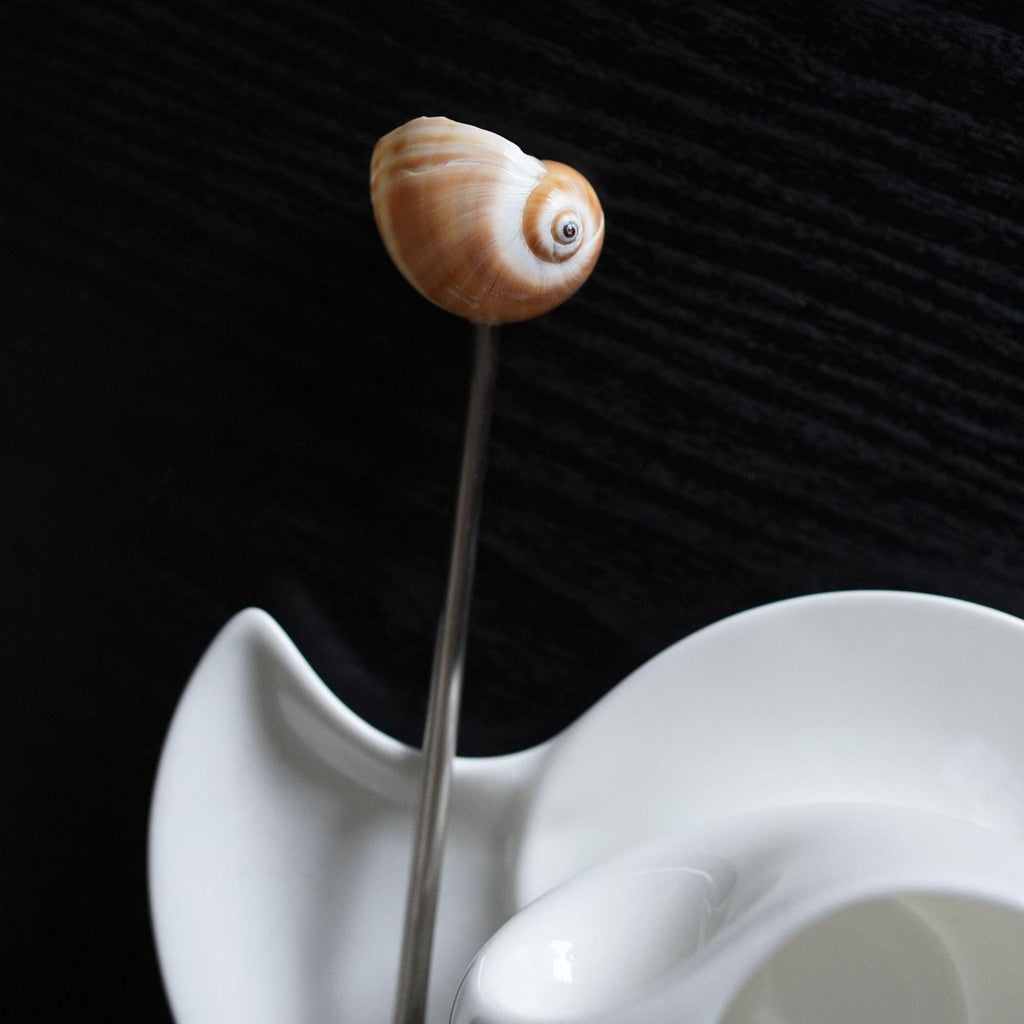 Handmade Seashell Cafe Spoon: Coastal Barware, Ocean Lover Gift