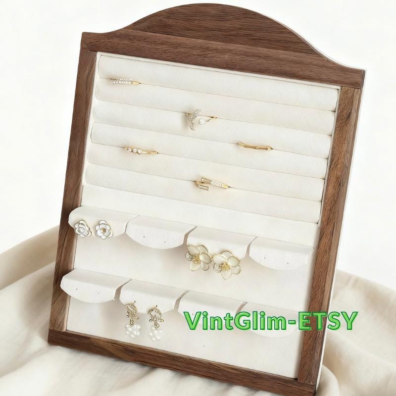 Baroque Jewelry Organizer: Bust Display, Framed Earring Holder & Storage Trays