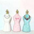 Baroque Velvet Mannequin Necklace Stand Holder, Luxury Home Decor for Jewelry Display & Gift