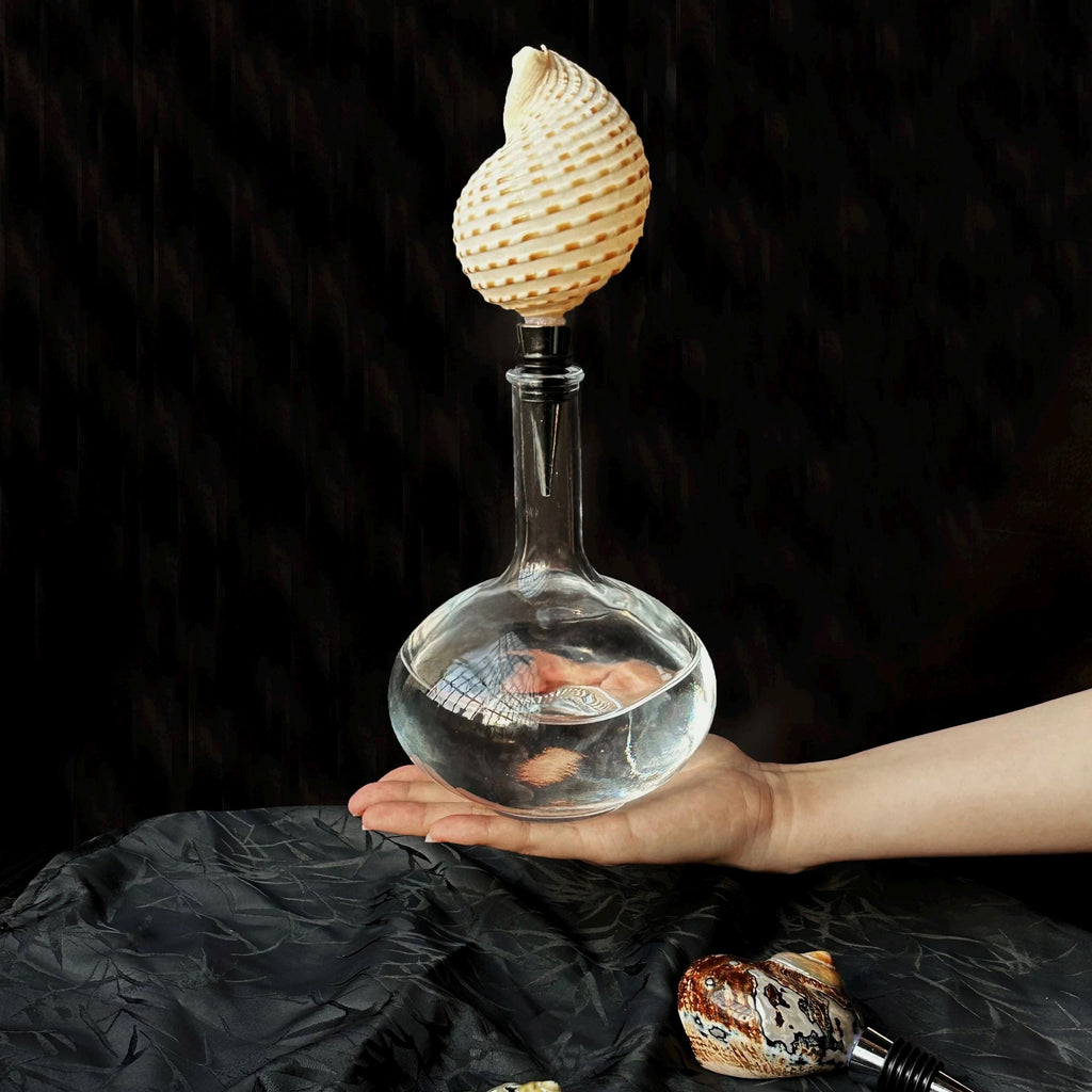 Seashell Wine Stopper: Coastal Bar Decor, Unique Wine Lover Gift