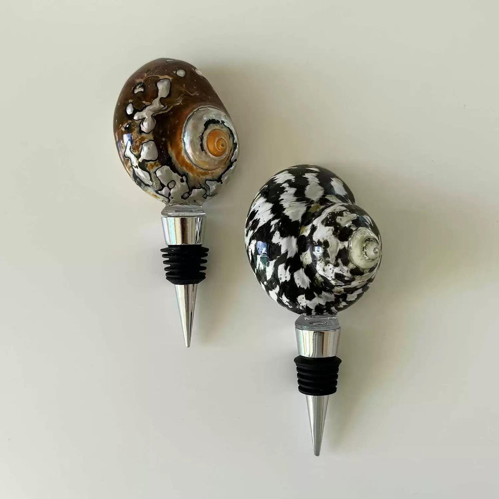 Seashell Wine Stopper: Coastal Bar Decor, Unique Wine Lover Gift