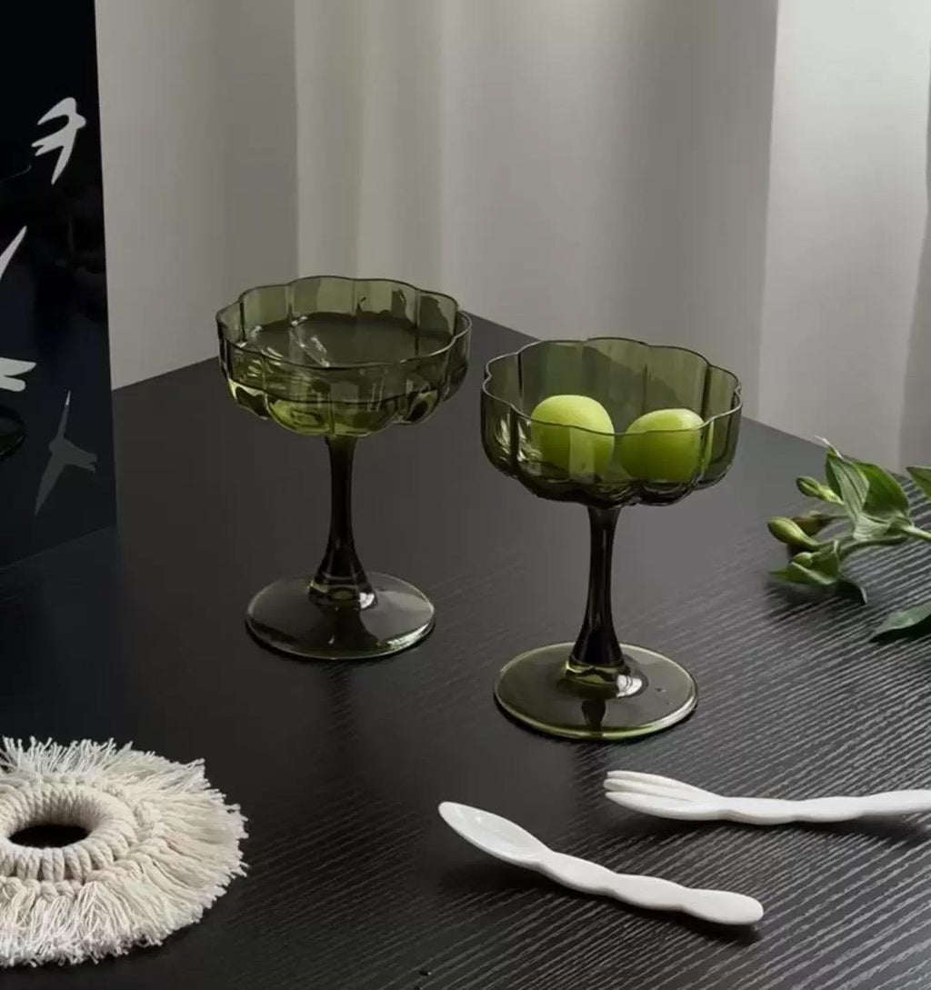 Natural Shell Dessert Fork & Spoon Set: Coastal Home Decor