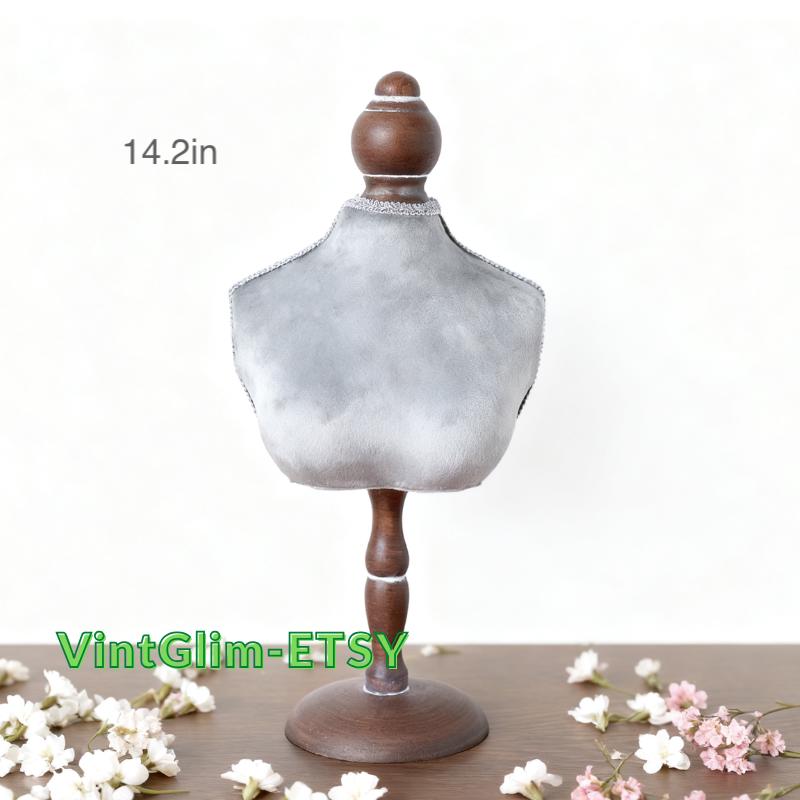 Baroque Bust Mannequin: Necklace, Earring & Ring Organizer