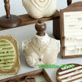 Baroque Jewelry Organizer: Bust Display, Framed Earring Holder & Storage Trays