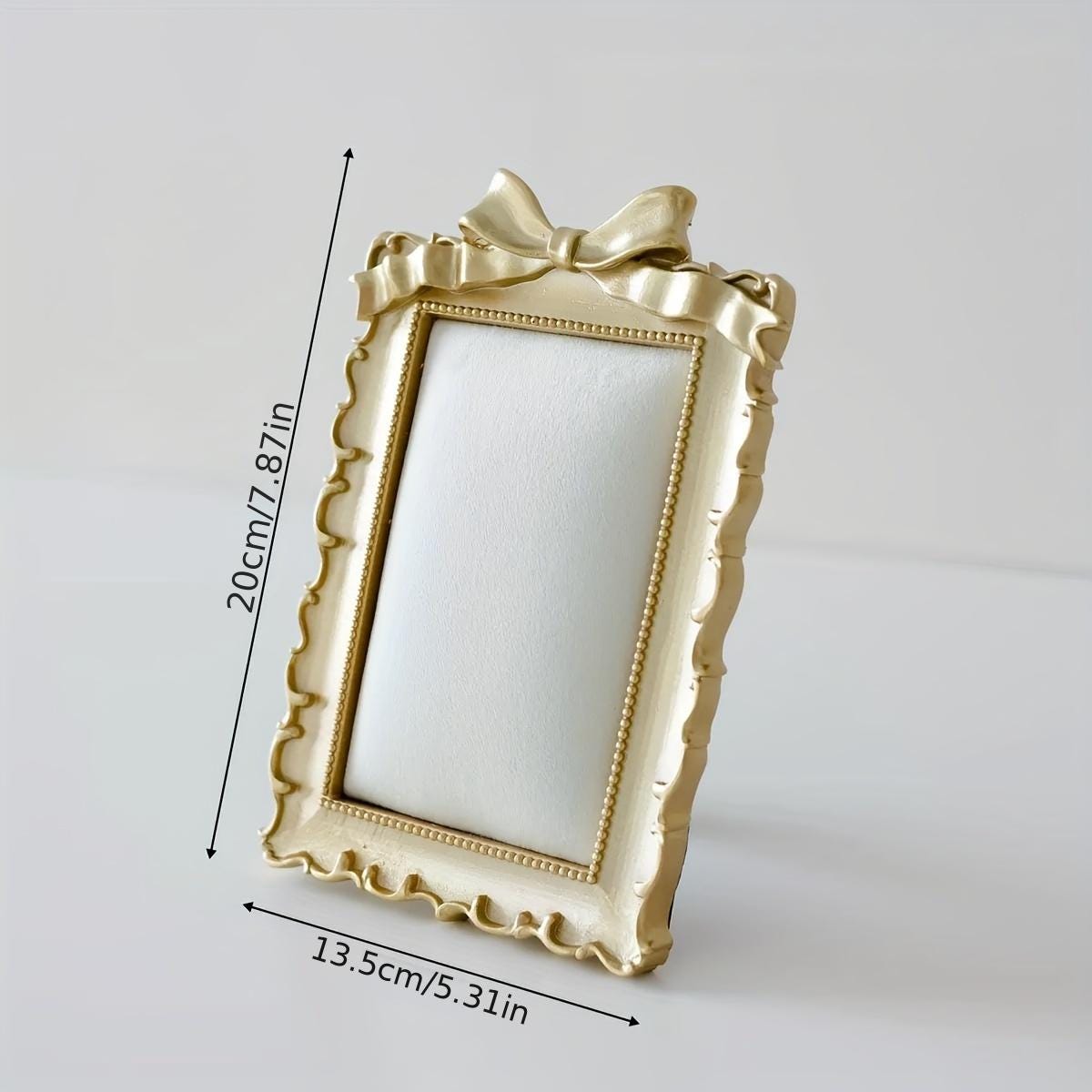 Baroque Gold Jewelry Holder: Velvet Lined Necklace & Ring Display