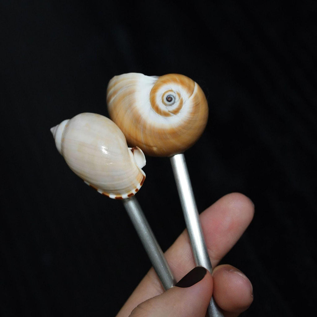 Handmade Seashell Cafe Spoon: Coastal Barware, Ocean Lover Gift