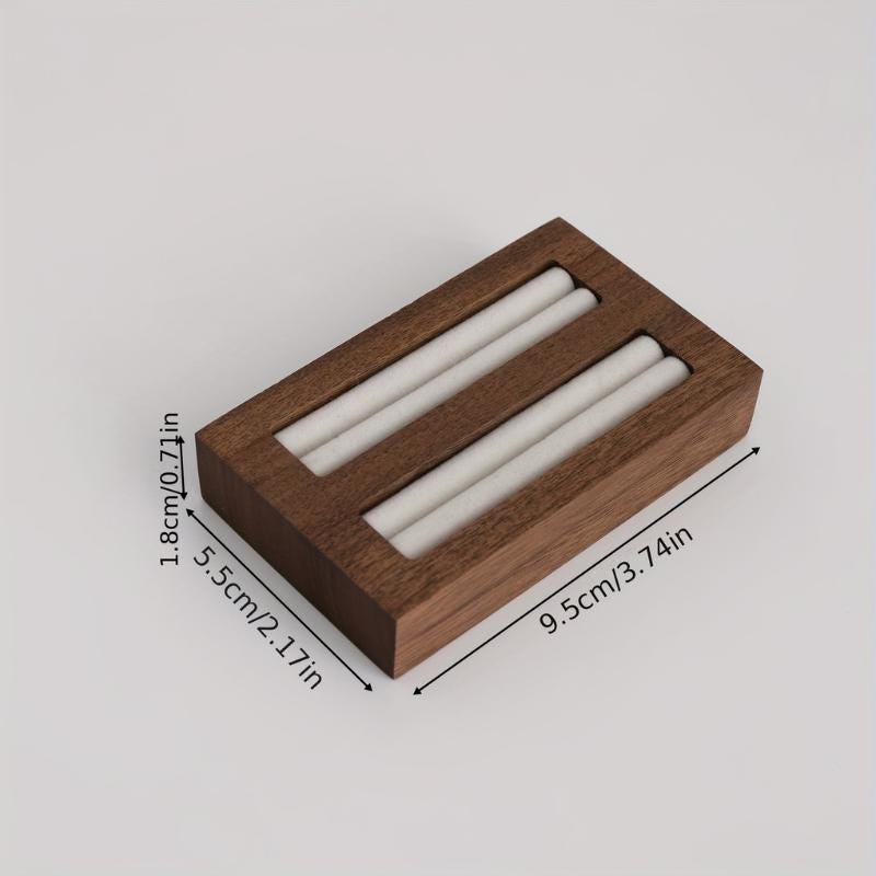 Baroque Wooden Jewelry Holder Set: Walnut Vanity Display, Bust Necklace Holder, Earring Stand