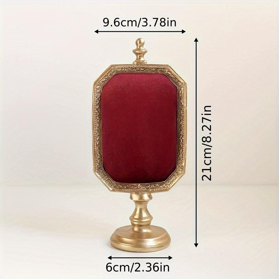 Baroque Gold Jewelry Display Stand: Vintage Necklace & Ring Holder