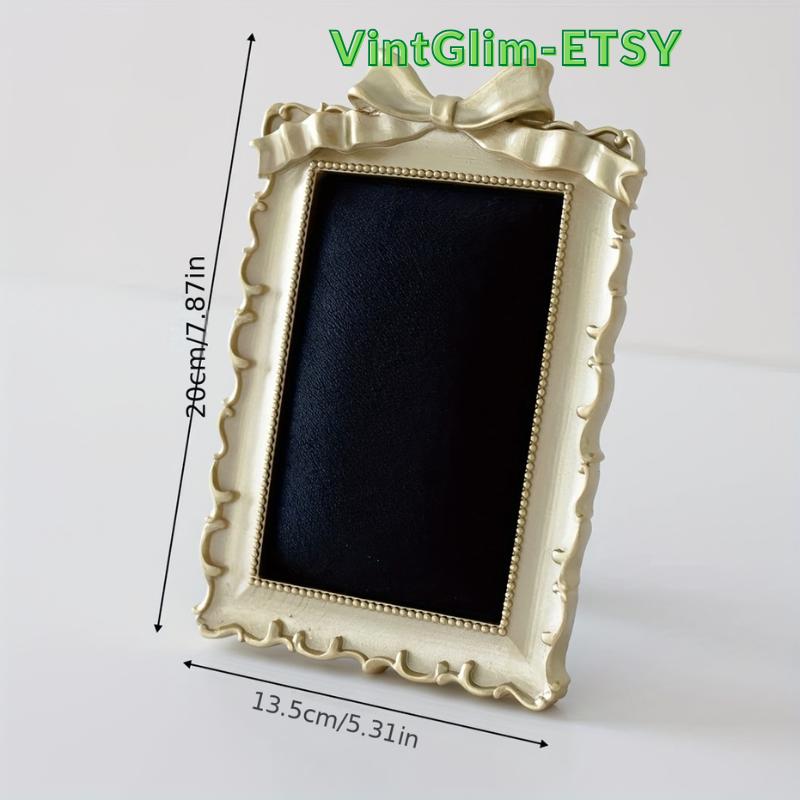 Baroque Framed Velvet Jewelry Holder, Luxury Necklace/Earring/Ring Organizer for Home Decor Gifting