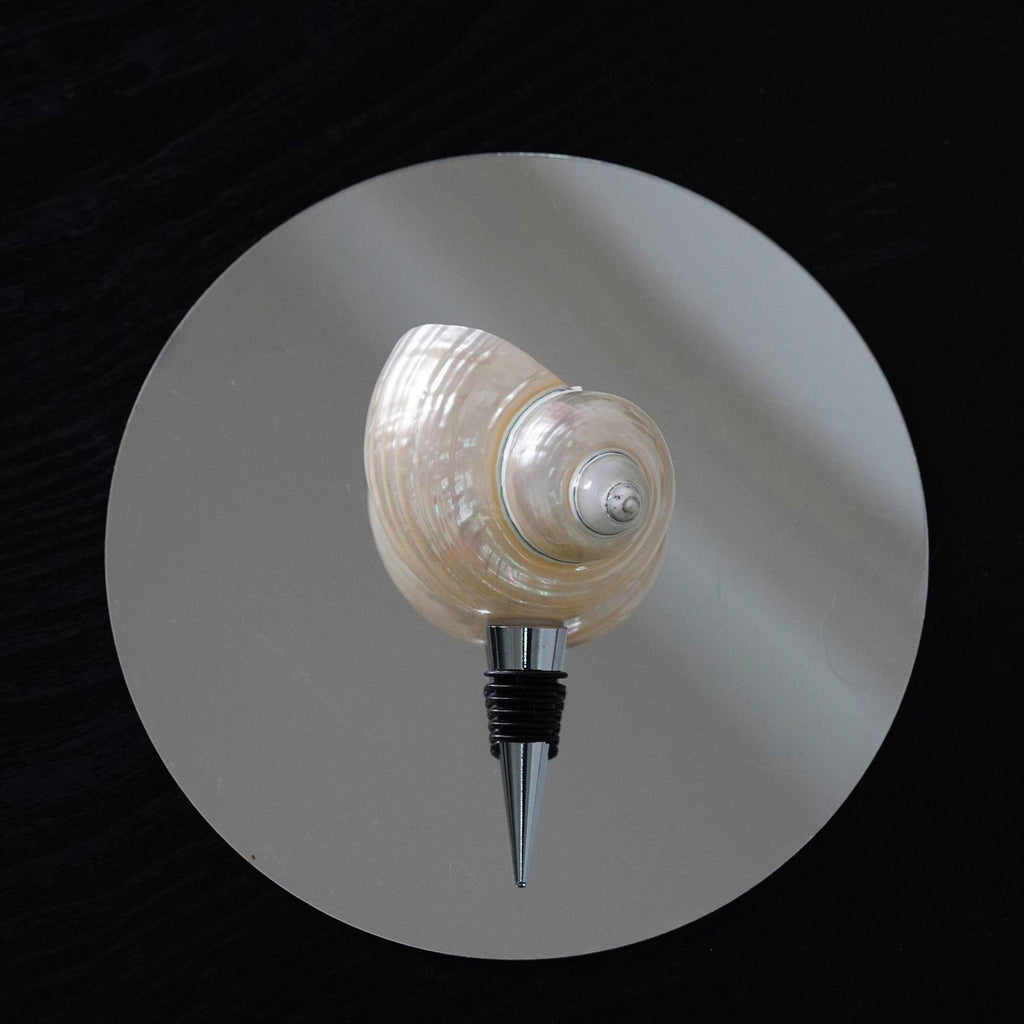 Seashell Wine Stopper: Coastal Bar Decor, Unique Wine Lover Gift