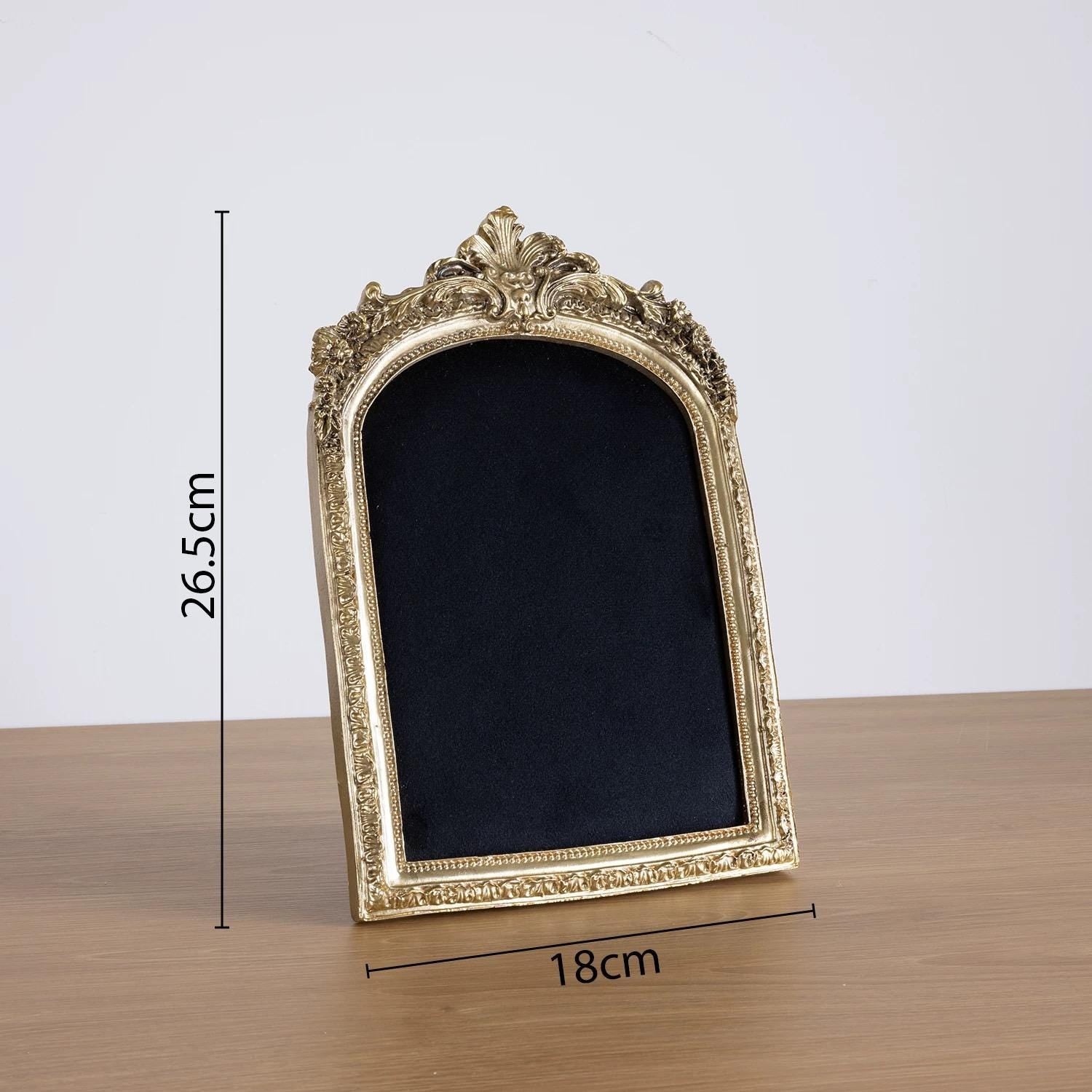 Baroque Gold Jewelry Stand Set: Necklace & Earring Display Tray, Classic Ebony, Home Decor Gift