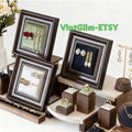 Baroque Framed Jewelry Holder: Wooden Necklace & Earring Organizer